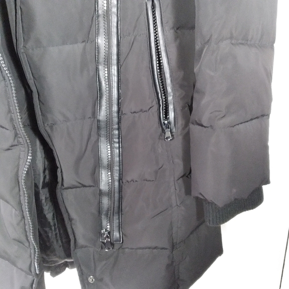 Diamond Trail black down puffer winter coat - Picture 6 of 13